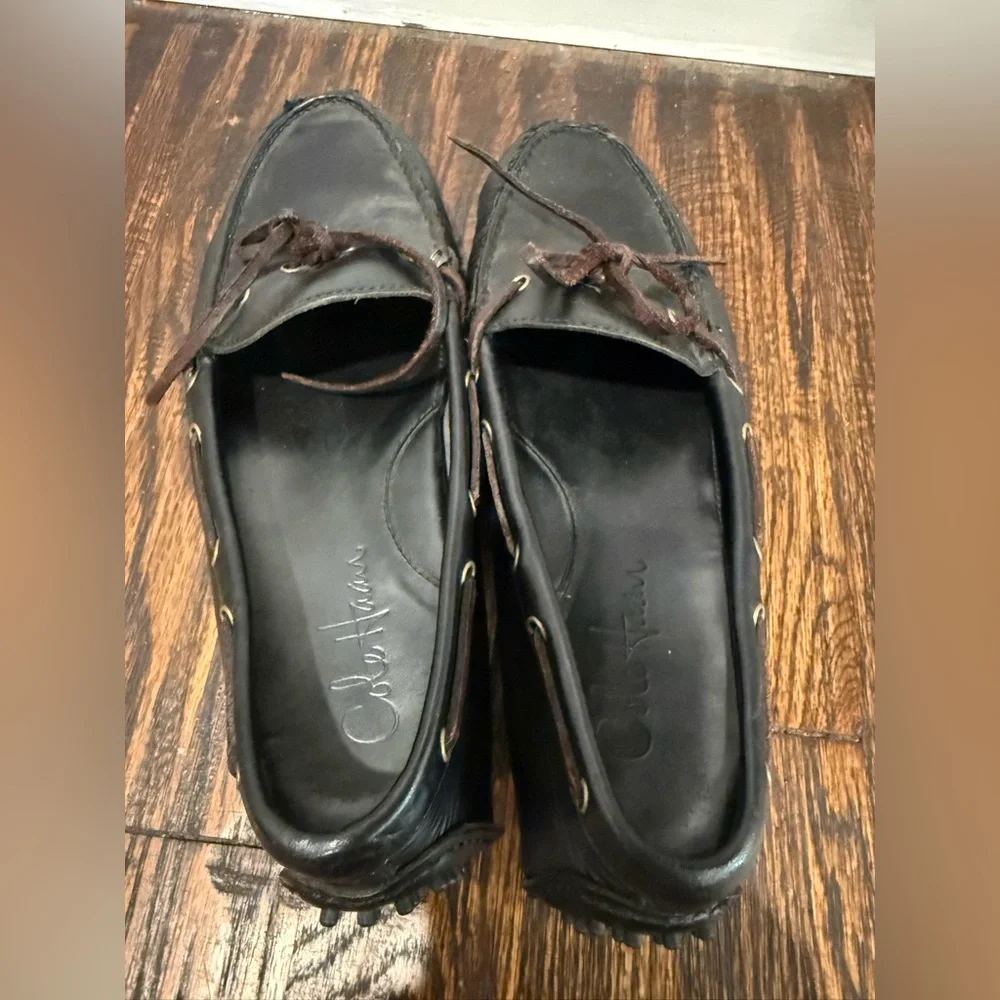 Cole Haan Mens Shoes Slip On Loafers‎ Black Moccassins 9D